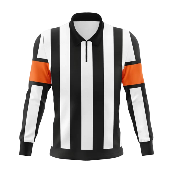 Black Biscuit Sublimated Hockey Referee Jersey