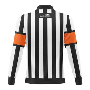Alternative view of Black Biscuit Sublimated Hockey Referee Jersey
