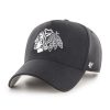 CHICAGO BLACKHAWKS BLACK/WHITE '47 MVP DT SNAPBACK