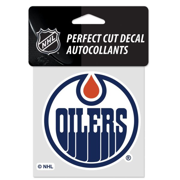 EDMONTON OILERS PERFECT CUT DECAL 4" X 4"