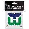HARTFORD WHALERS / VINTAGE NHL PERFECT CUT DECAL 4" X 4"