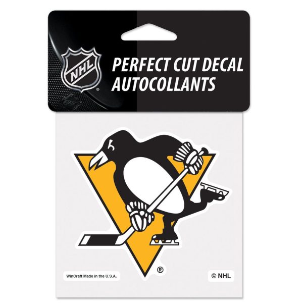PITTSBURGH PENGUINS PERFECT CUT DECAL 4" X 4"