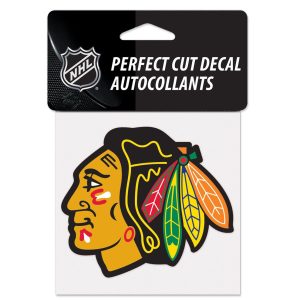CHICAGO BLACKHAWKS PERFECT CUT DECAL 4" X 4"