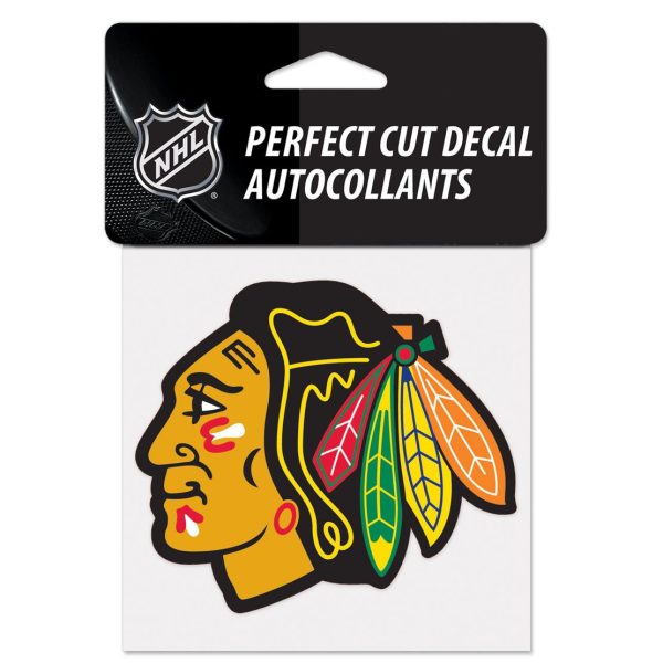 CHICAGO BLACKHAWKS PERFECT CUT DECAL 4" X 4"