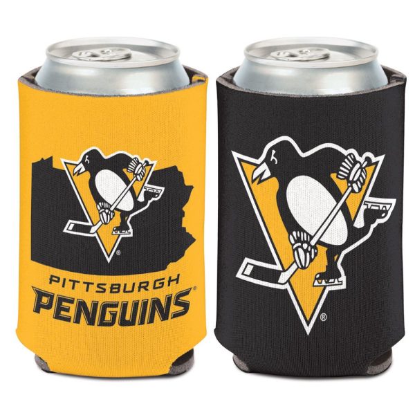 PITTSBURGH PENGUINS STATE CAN COOLER 12 OZ.