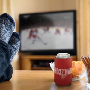 Alternative view of DETROIT RED WINGS SLOGAN CAN COOLER 12 OZ.